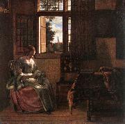 HOOCH, Pieter de Woman Reading a Letter s oil painting picture wholesale